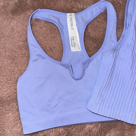 Forever 21 light purple bralettes M/L bra like new athleisure casual summer - Picture 4 of 10